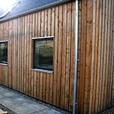 Another angle of the cladding of a recent R-House project